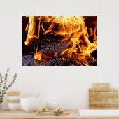 Brandvuur Poster (Keuken)