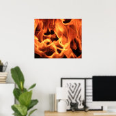 Brandvuur Poster (Thuiskantoor)