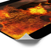 Brandvuur Poster (Hoek)