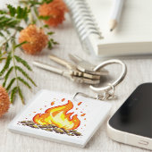Brandvuur Sleutelhanger (Voorkant Rechts)