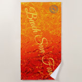 Brandvuur Strandlaken (Voorkant)