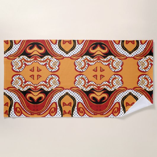 Brandvuur Strandlaken (Voorkant)