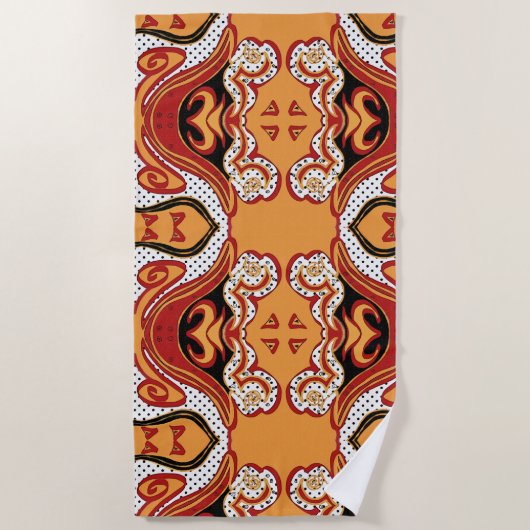 Brandvuur Strandlaken (Voorkant)