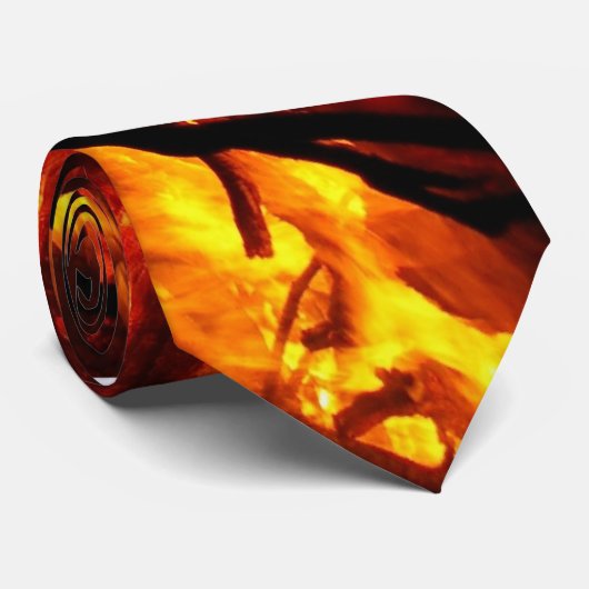 Brandvuur Stropdas (Opgerold)