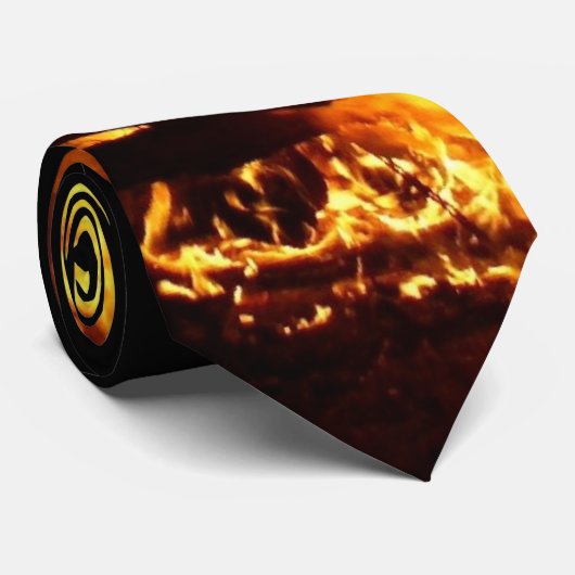 Brandvuur Stropdas (Opgerold)