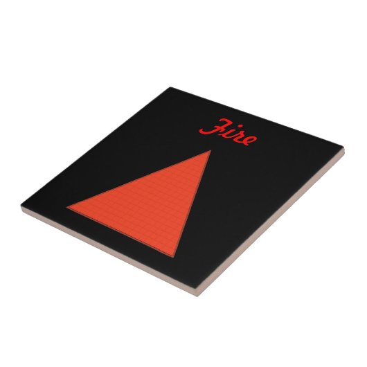 Brandvuur Tegeltje (Zijkant)