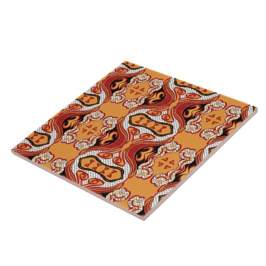 Brandvuur Tegeltje (Zijkant)