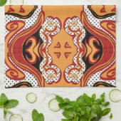 Brandvuur Theedoek (Gevouwen)