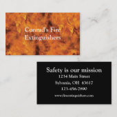 Brandvuur Visitekaartje (Voorkant / Achterkant)