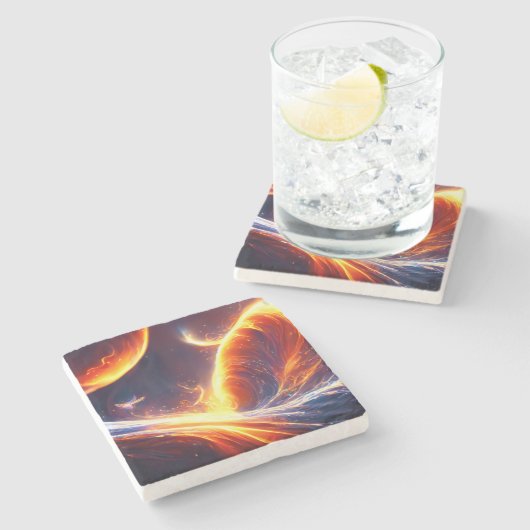 brandwaterruimte stenen onderzetter (Zijkant)