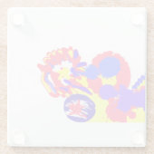 Brandweer 4 juli glazen onderzetter (Achterkant)