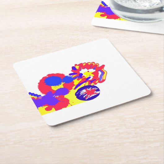 Brandweer 4 juli kartonnen onderzetters (Schuin)