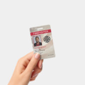 Brandweer Aangepaste Personeelsfoto Barcode ID Badge (Handheld)