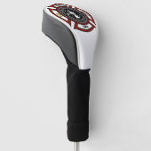 Brandweer ADD NAAM Brandweerman Badge Redding Golfheadcover (Schuin)