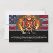 Brandweer Afstudeerfeest Bedankkaart (Voorkant)
