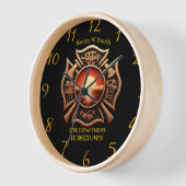 Brandweer Badge of Honor Zwart En Rood (Hoek)