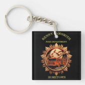 Brandweer Badge uitstralen prestige, Eer Sleutelhanger (Voorkant)