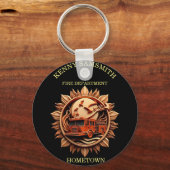 Brandweer Badge uitstralen prestige, Eer Sleutelhanger (Voorkant)