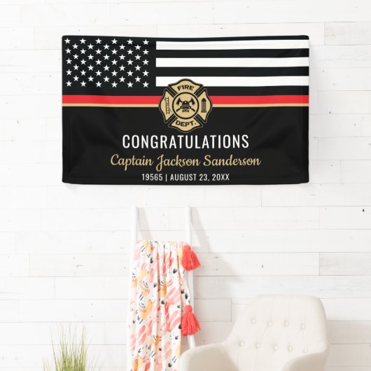 Brandweer Brandweer Brandweer Pensionering Spandoek (Insitu)