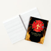 Brandweer Brandweer Brandweer Redding Vlammen Notitieboek (Binnen)