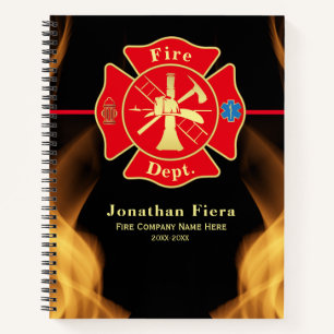 Brandweer Brandweer Brandweer Redding Vlammen Notitieboek