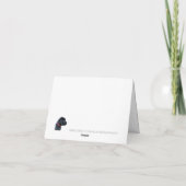 Brandweer Brandweer Dunne Rode Lijn Bedankkaart (Achterkant)