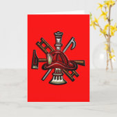 Brandweer Brandweer en Redding Afdeling Embleem Kaart (Gele Bloem)