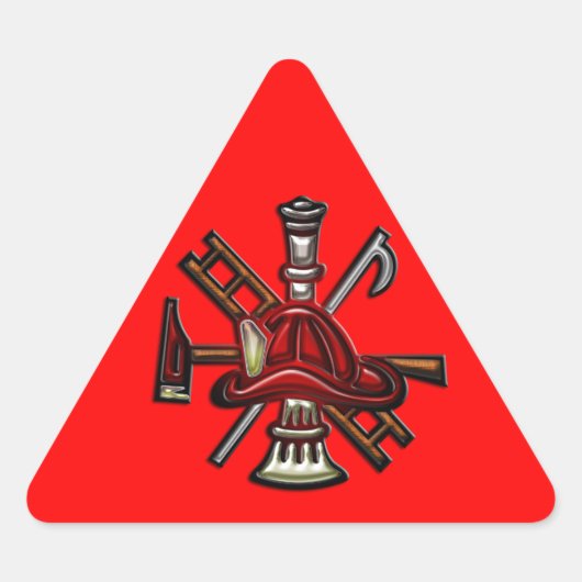 Brandweer Brandweer en Redding Afdeling Embleem Sticker (Voorkant)