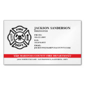  brandweer brandweer Logo Magnetisch Visitekaartje (Voorkant)