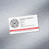  brandweer brandweer Logo Magnetisch Visitekaartje (Voorbeeld)