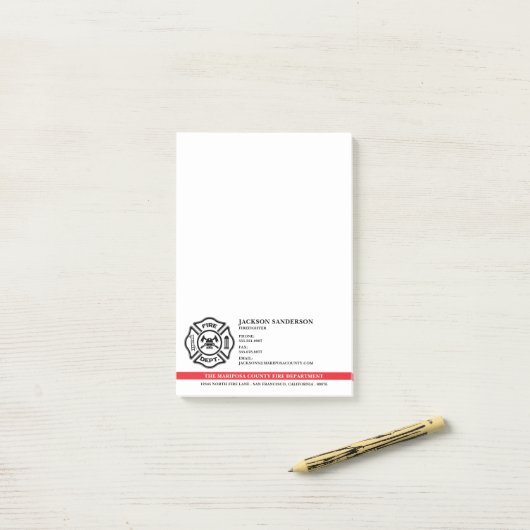  brandweer brandweer Logo Post-it® Notes (Op bureau)