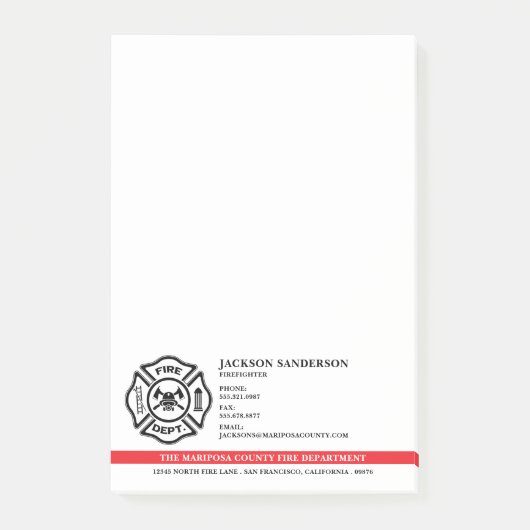  brandweer brandweer Logo Post-it® Notes (Voorkant)