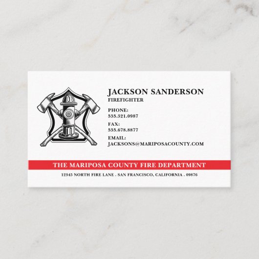  brandweer brandweer Logo Visitekaartje (Voorkant)