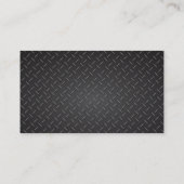 Brandweer Brandweer Modern Donker Metaal Visitekaartje (Achterkant)