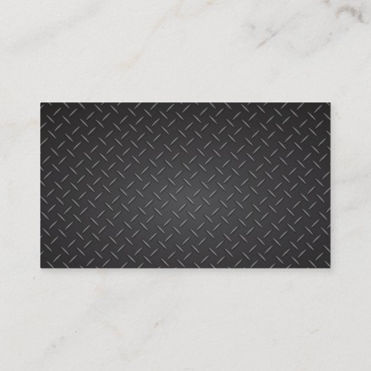 Brandweer Brandweer Modern Donker Metaal Visitekaartje (Achterkant)