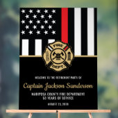 Brandweer Brandweer Pensioen Partij Acryl Bord (Neutraal)