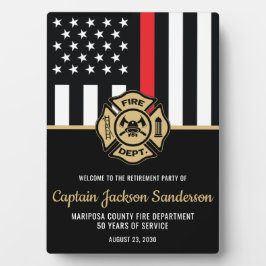 Brandweer Brandweer Pensioen Partij Fotoplaat