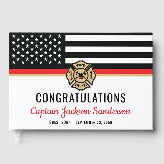 Brandweer Brandweer Pensioen Partij Gastenboek (Voorkant)