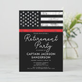 Brandweer Brandweer Pensioen Partij Kaart (Staand voorkant)