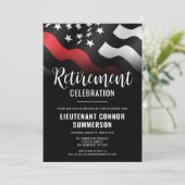 Brandweer Brandweer Pensioen Partij Kaart (Staand voorkant)