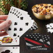 Brandweer Brandweer Pensioen Partij Pokerkaarten (Insitu)