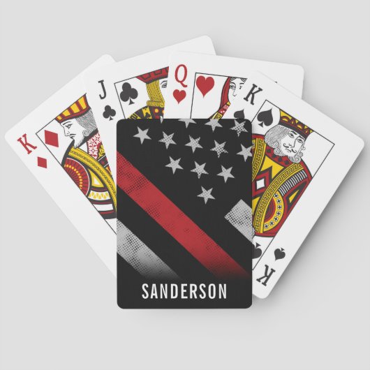 Brandweer Brandweer Pensioen Partij Pokerkaarten (Achterkant)