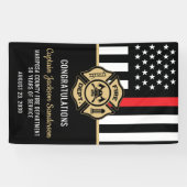 Brandweer Brandweer Pensioen Partij Spandoek (Horizontaal)