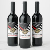 Brandweer Brandweer Pensioen Partij Wijn Etiket (Flessen)