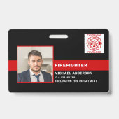 Brandweer Brandweerman ID Foto Brandweerman ID Badge (Voorzijde)