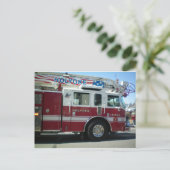 Brandweer Briefkaart (Staand voorkant)