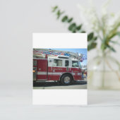 Brandweer Briefkaart (Staand voorkant)