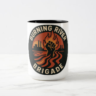 Brandweer Brigade-trui Tweekleurige Koffiemok