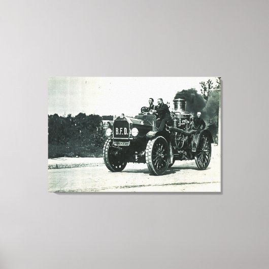 Brandweer Brockton - Motornummer 1 Canvas Afdruk (Voorkant)