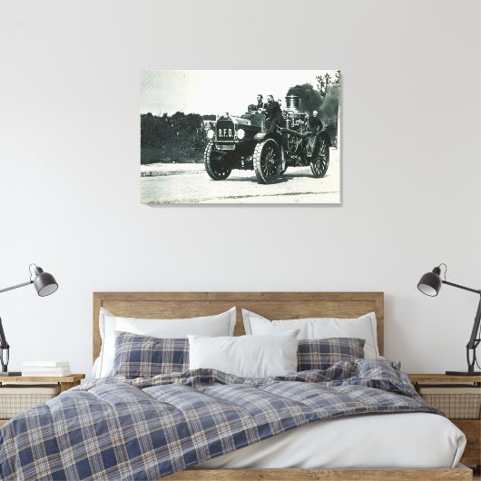 Brandweer Brockton - Motornummer 1 Canvas Afdruk (Insitu (Slaapkamer))